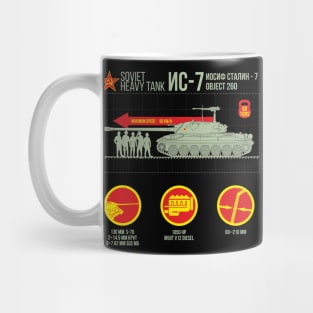 Soviet heavy tank IS-7 for dark Mug